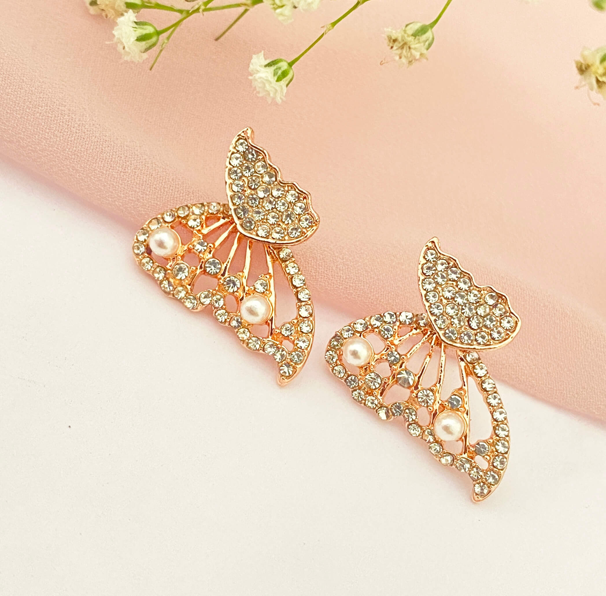 Buy Butterfly Earrings,14k Gold Plated Butterfly Hoops,gold Hoop Earrings,gold  Butterfly Hoops,dangle Butterfly Earrings,dangle Earrings Online in India -  Etsy